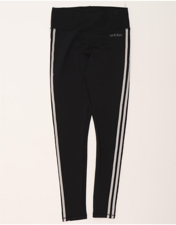 Γυναικεία κολάν ADIDAS Climalite UK 12/14 Medium Black Polyester