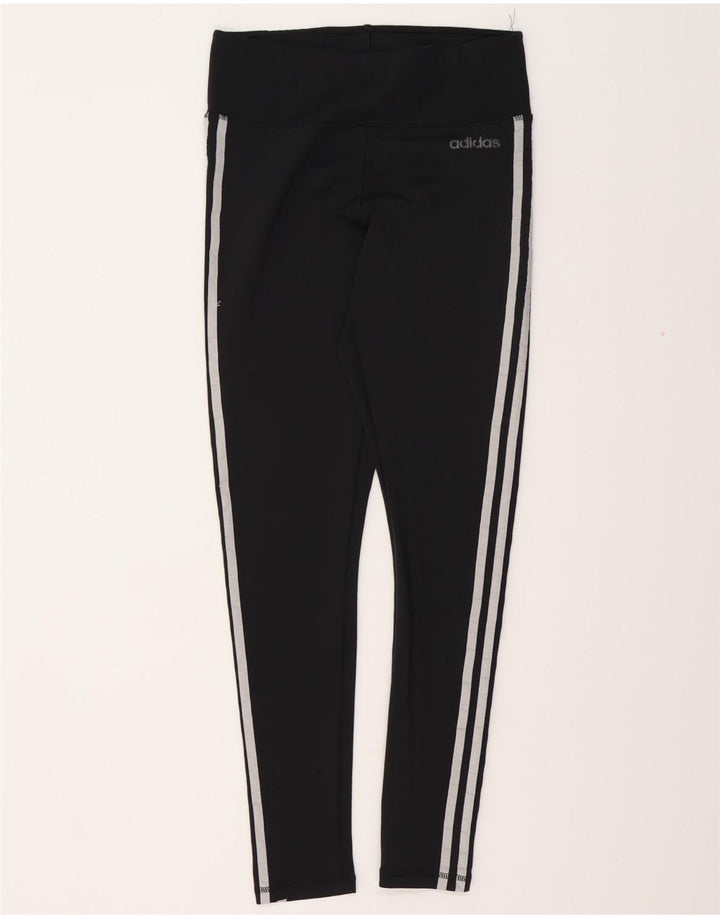 Γυναικεία κολάν ADIDAS Climalite UK 12/14 Medium Black Polyester