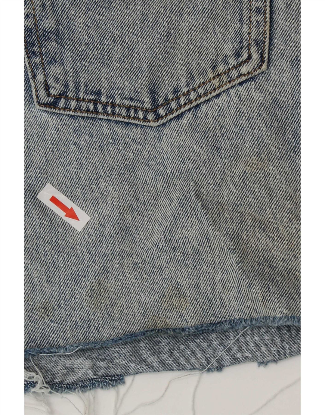 Zara Γυναικεία Acid Wash Mini Τζιν φούστα Medium W28 Μπλε