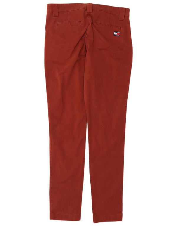 Tommy Hilfiger Ανδρικό Slim Chino Παντελόνι W32 L34 Κόκκινο βαμβακερό