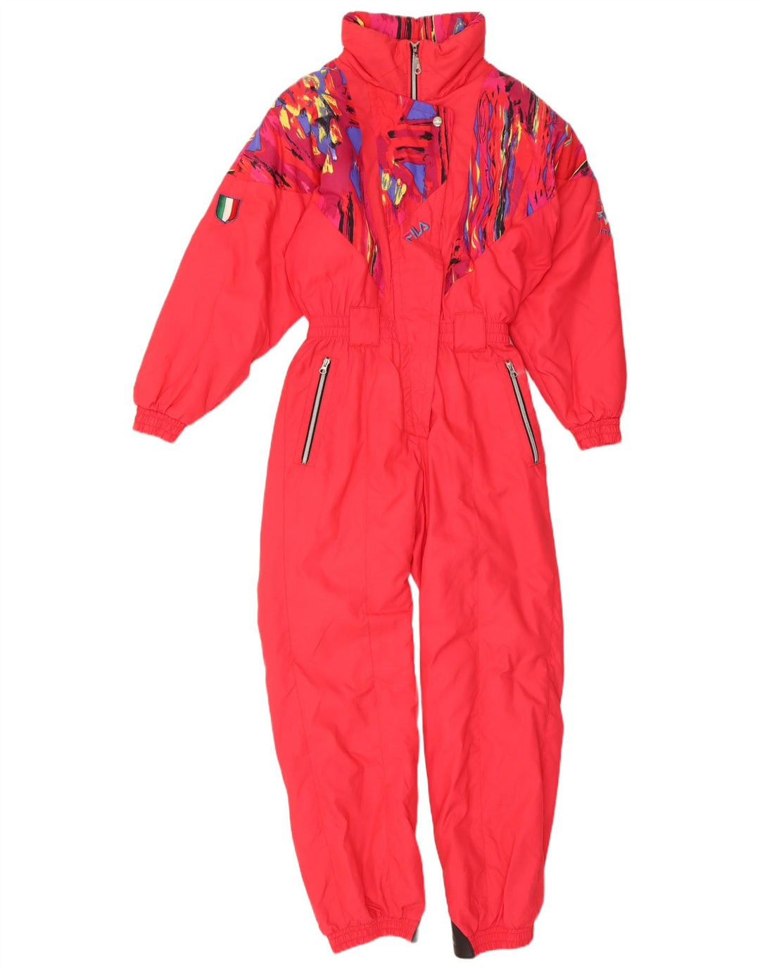 Fila γυναικεία φόρμα σκι IT 44 Medium Red Colourblock