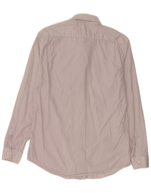 PAUL SMITH Ανδρικό πουκάμισο μέγεθος 15 38 Medium White Paisley