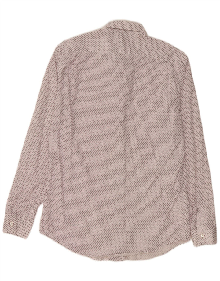 PAUL SMITH Ανδρικό πουκάμισο μέγεθος 15 38 Medium White Paisley