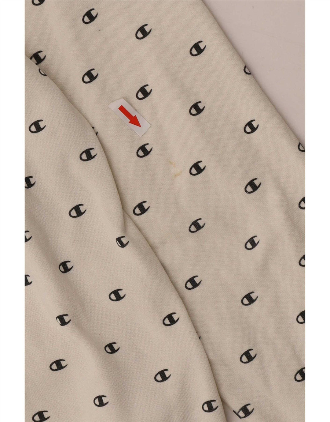 Champion Boys Graphic Sweatshirt Jumper 11-12 Years Large White Spotted