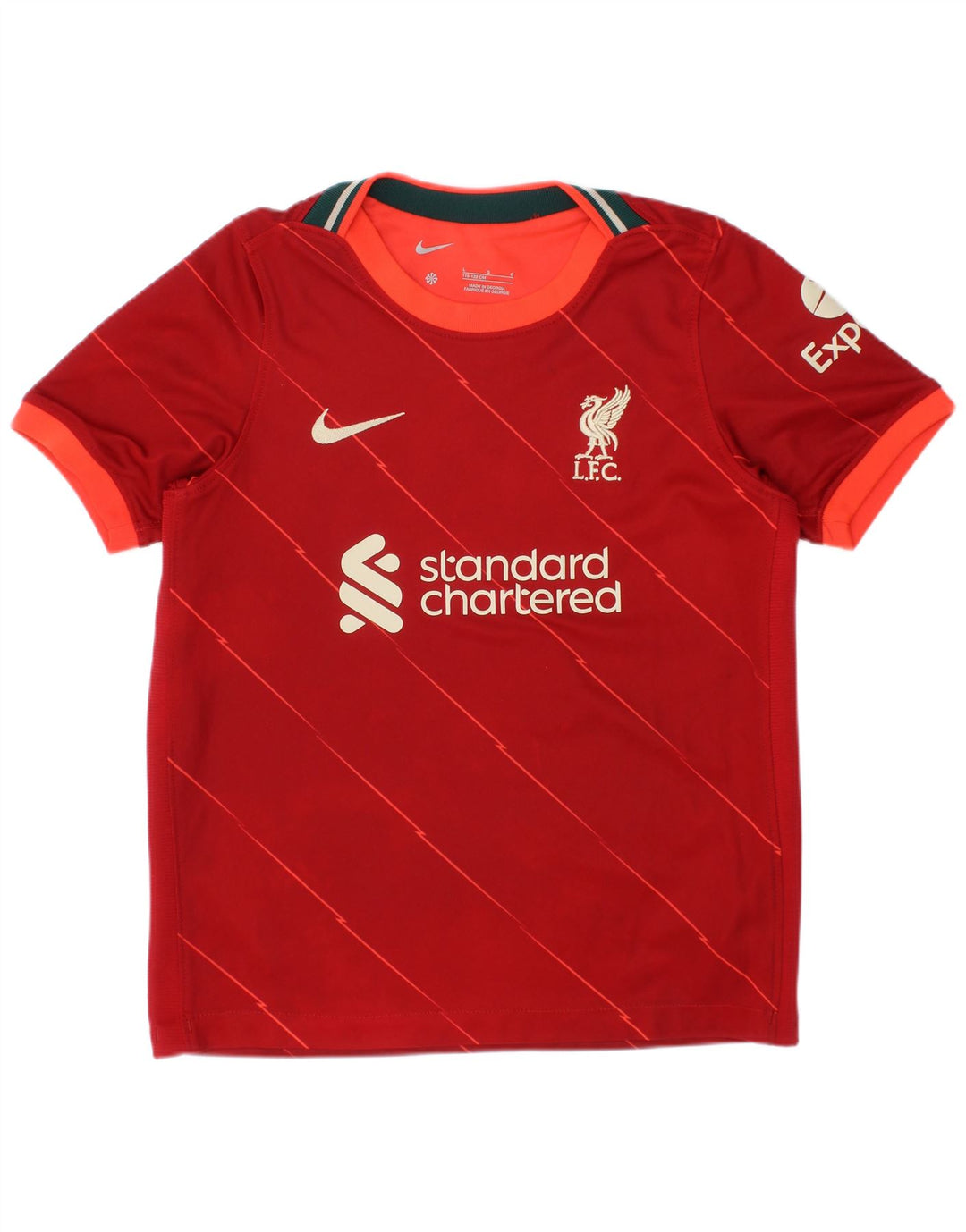 Γραφικό μπλουζάκι Nike Boys Liverpool Top 6-7 ετών μεγάλο κόκκινο πολυεστέρα