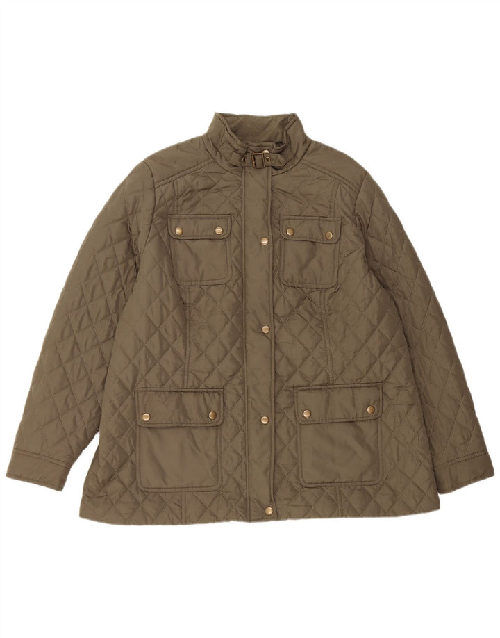 Marks & Spencer Γυναικείο Καπιτονέ μπουφάν UK 18 XL Khaki Polyester