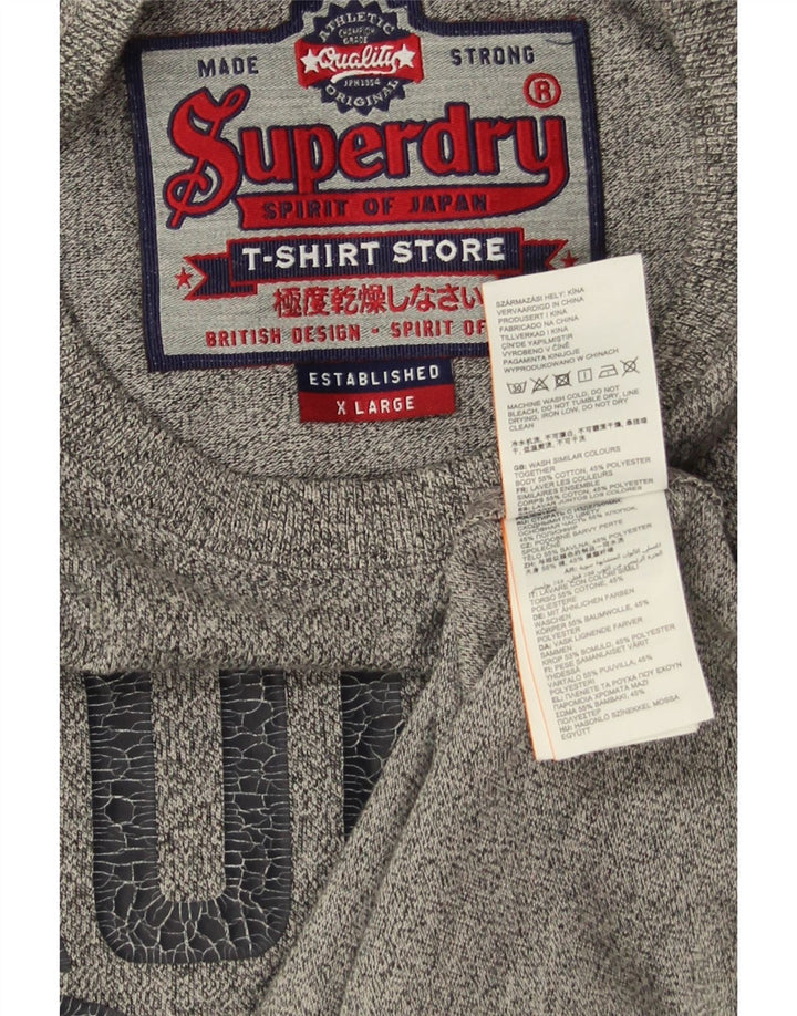 Ανδρικό T-Shirt XL Superdry με γκρι φλιτζάνια