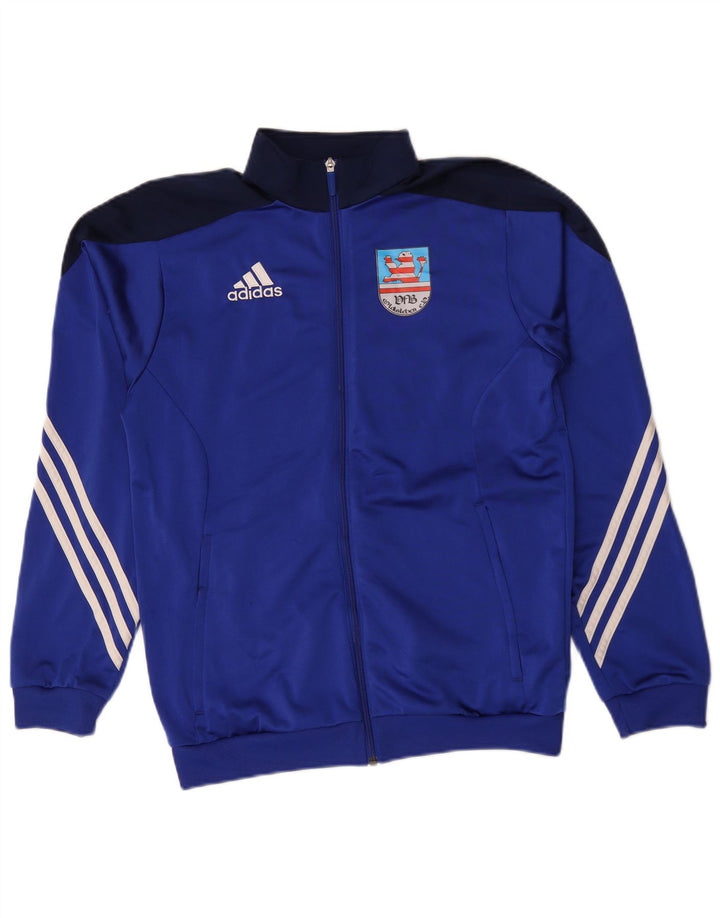 Ανδρική φόρμα φόρμας Adidas με γραφικό τοπ μπουφάν Small Blue Colourblock Polyester