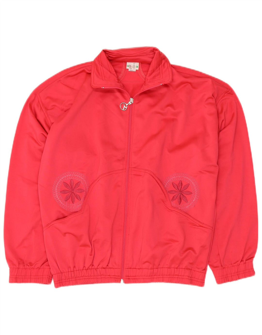 DIADORA Γυναικεία αθλητική φόρμα Top Jacket IT 42 Medium Red Polyester