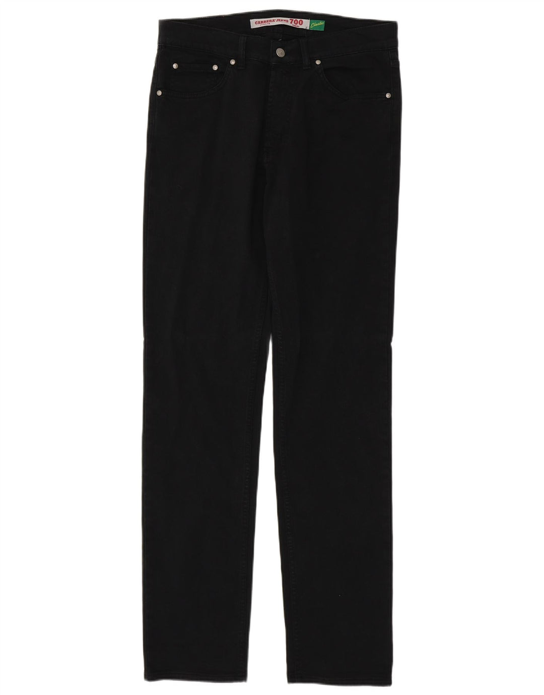 CARRERA Ανδρικό 700 Regular Straight Jeans W32 L35 Μαύρο βαμβακερό