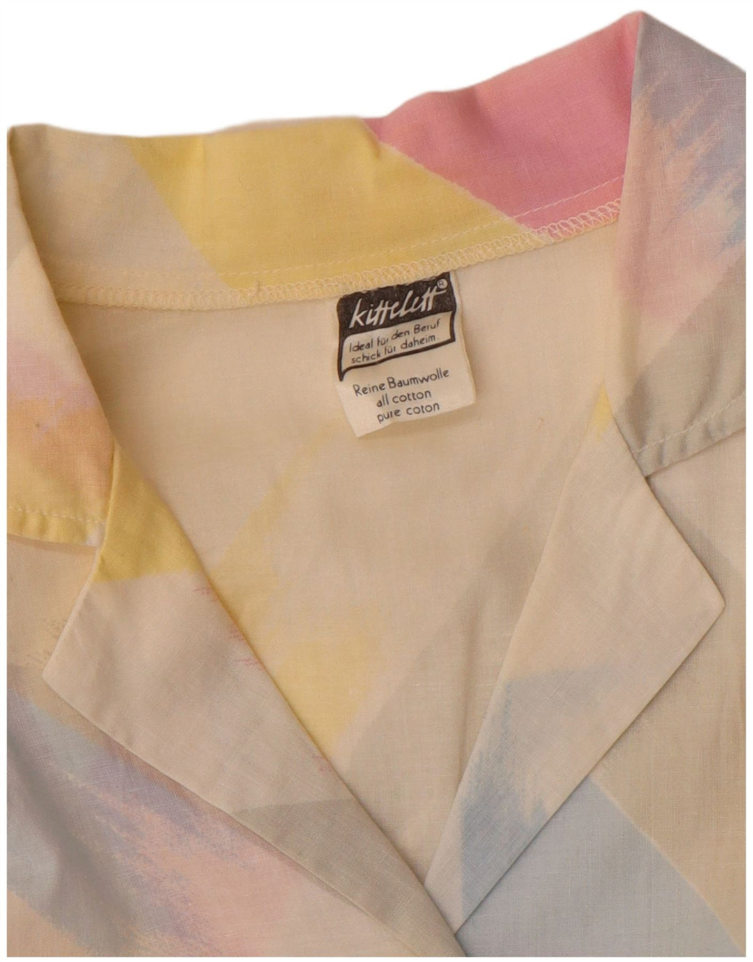 Vintage γυναικείο φόρεμα A-Line UK 14 Medium πολύχρωμο ριγέ