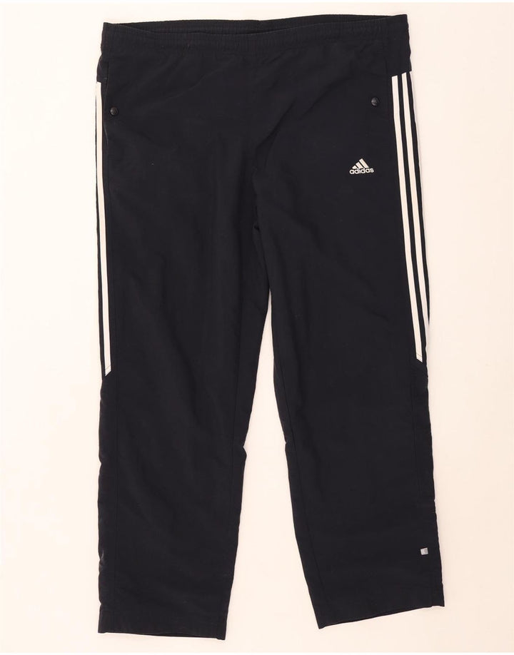 Ανδρική φόρμα Adidas Παντελόνι XL Navy Blue ριγέ πολυεστέρα