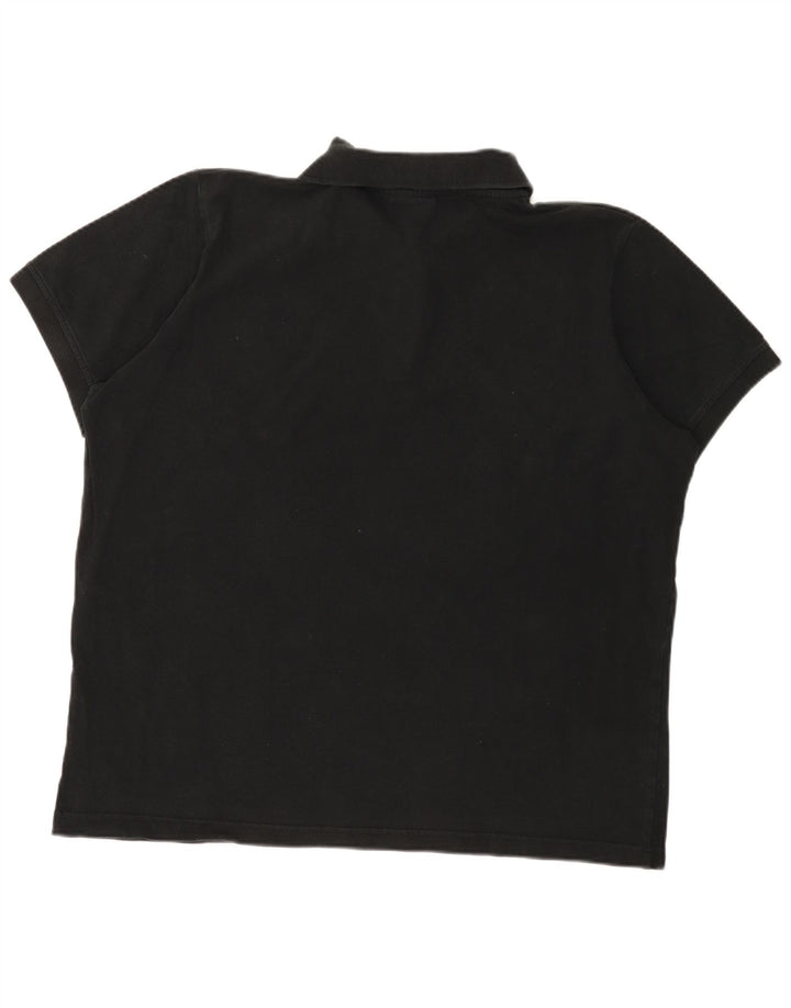 KAPPA Ανδρικό Πόλο Μπλουζάκι 2XL Μαύρο βαμβακερό