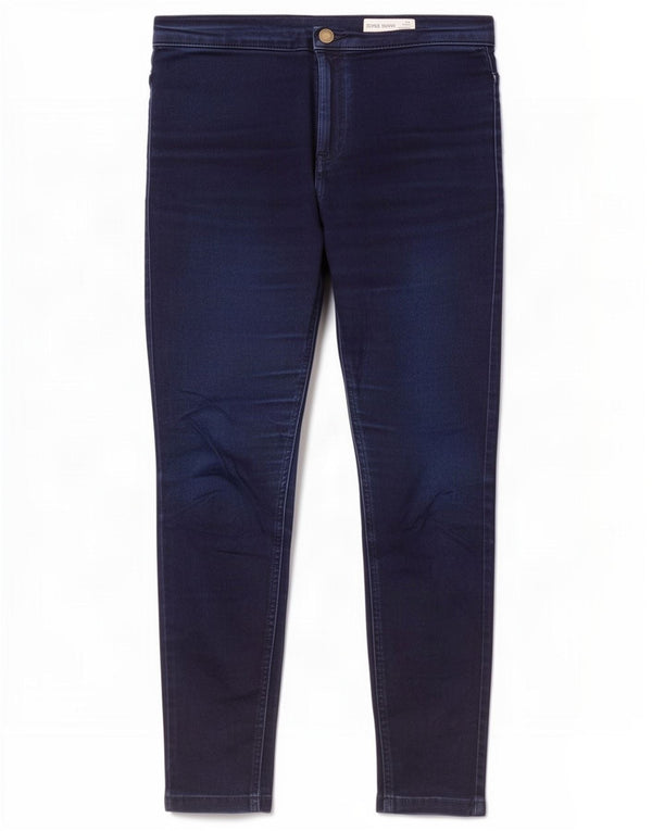 Marks & Spencer Γυναικεία Crop Skinny Jeans UK 12 Medium W30 L25 Navy Blue