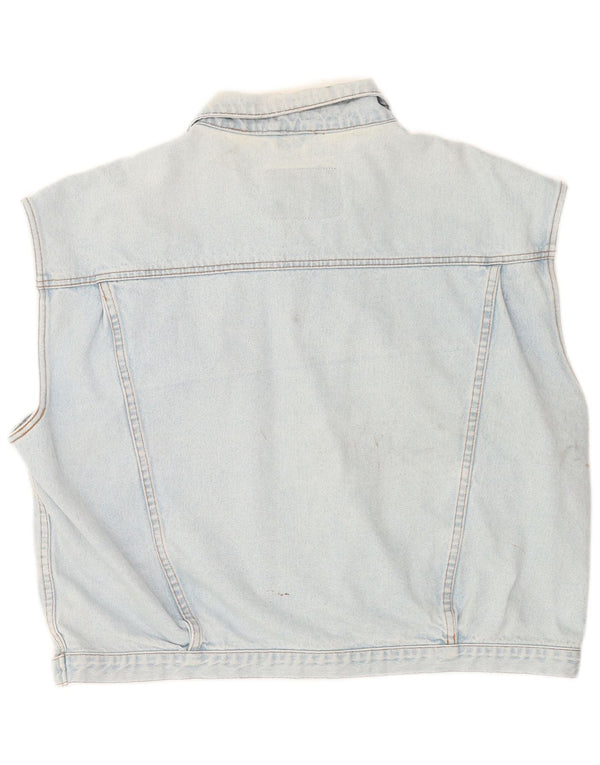 Jinglers Ανδρικό Τζιν Gilet UK 44 2XL Μπλε βαμβακερό