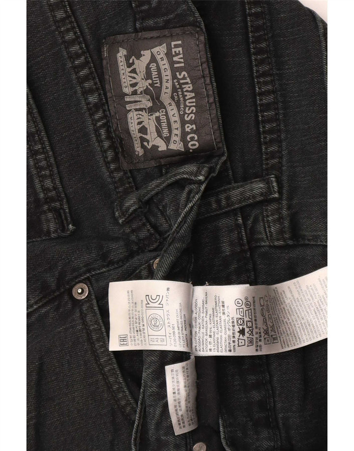 Ανδρικό τζιν ίσιο Levi's W34 L30 μαύρο βαμβακερό