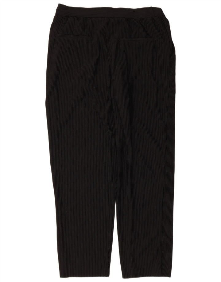 Zara Γυναικείο ίσιο παντελόνι Casual Medium W32 L30 Μαύρο Πολυεστέρας