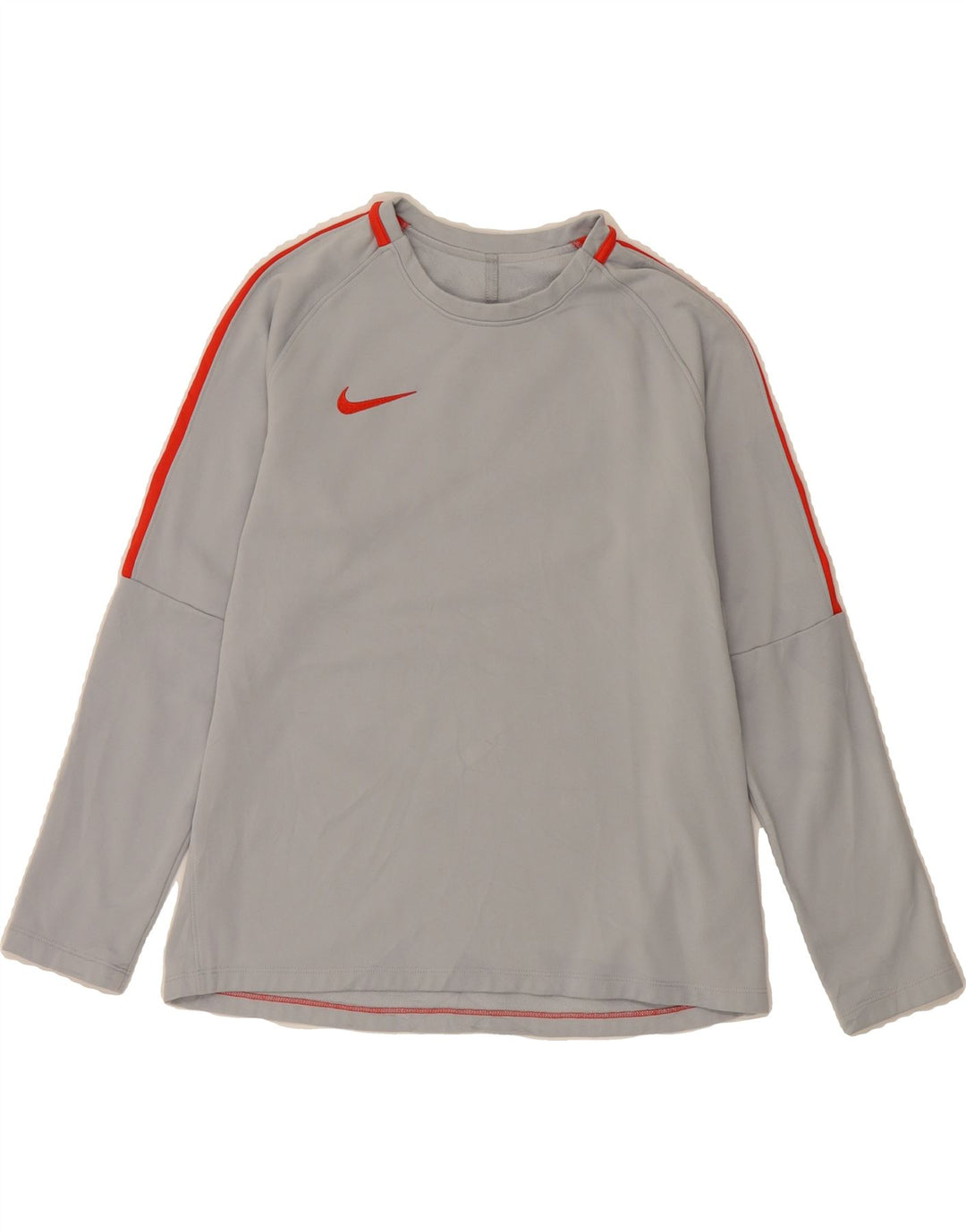 NIKE Γυναικείο Dri Fit Μακρυμάνικο UK 14 Μεσαίο Γκρι Πολυεστέρας