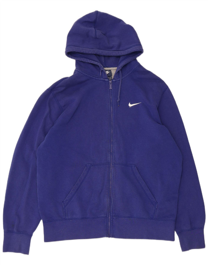 Ανδρικό πουλόβερ Nike με φερμουάρ XL Μπλε βαμβακερό