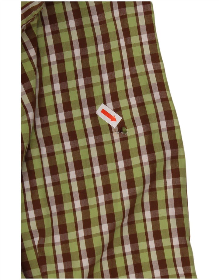 Ανδρικό φανελένιο πουκάμισο GANT με κανονική εφαρμογή, μεσαίο πράσινο βαμβακερό