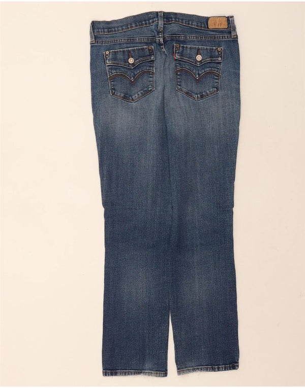 Levi's Womens 505 Straight Jeans US 12 Large W30 L30 Blue Cotton