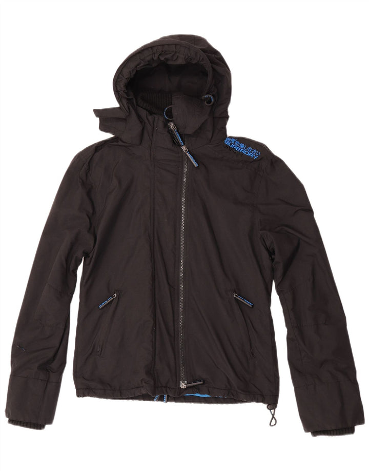 Superdry Γυναικείο Μπουφάν Windbreaker Graphic UK 14 Medium Black
