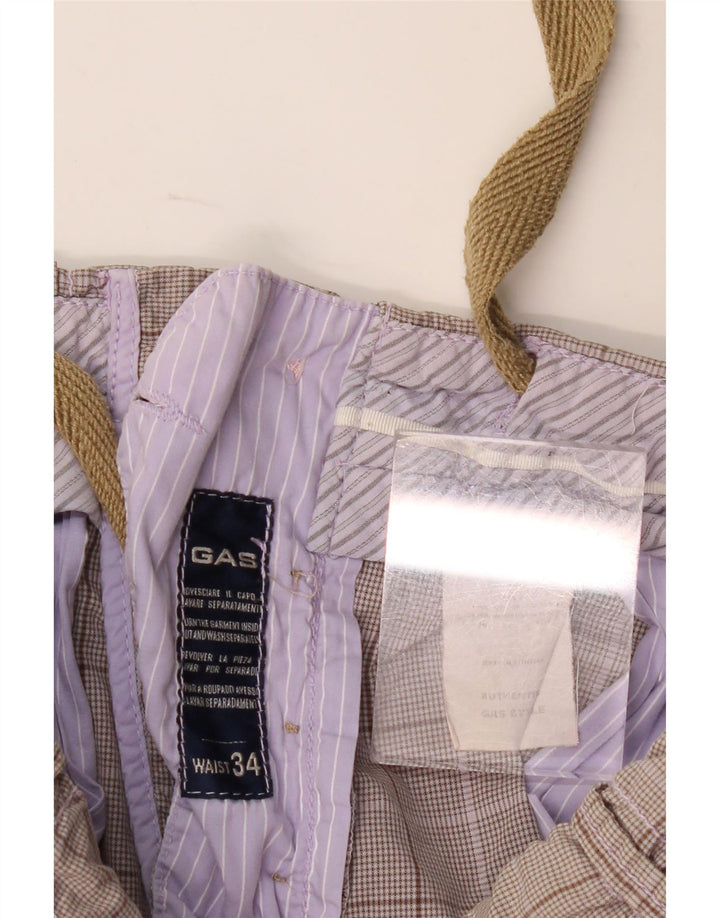 Ανδρικό σορτς Chino Gas W34 Large Grey Check