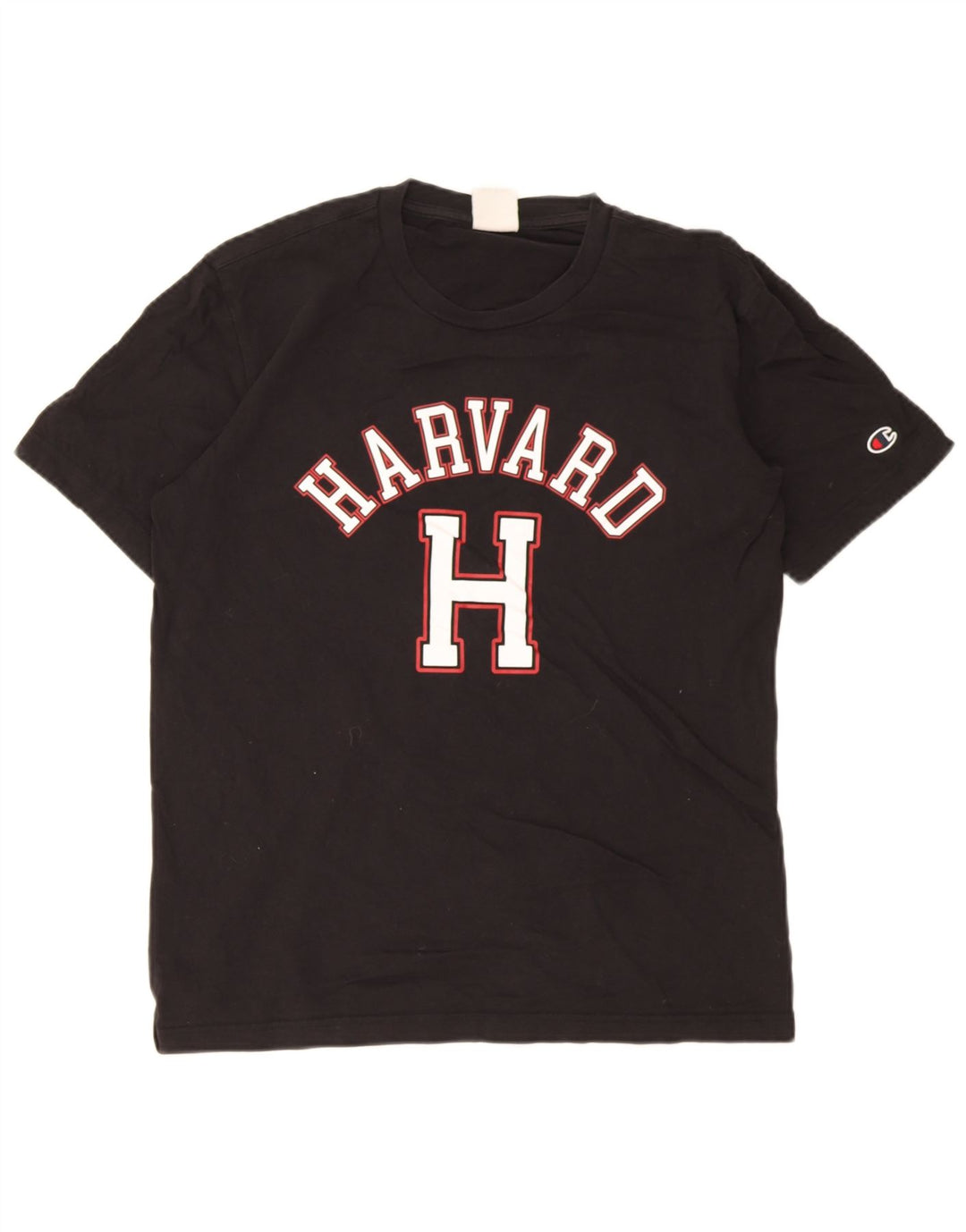 Ανδρικό T-Shirt Champion Harvard Graphic Top Μεσαίο μαύρο βαμβακερό