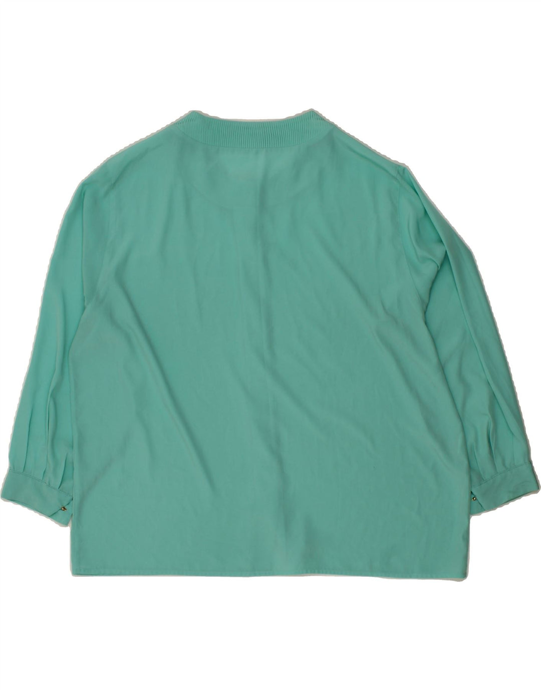 VINTAGE Womens Shirt Blouse UK 20 2XL Turquoise Vintage Vintage and Second-Hand Vintage from Messina Hembry 