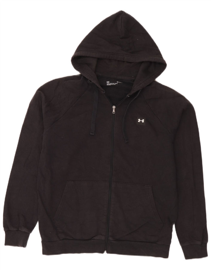 Ανδρικό πουλόβερ Under Armour με φερμουάρ, μεσαίο μαύρο βαμβακερό