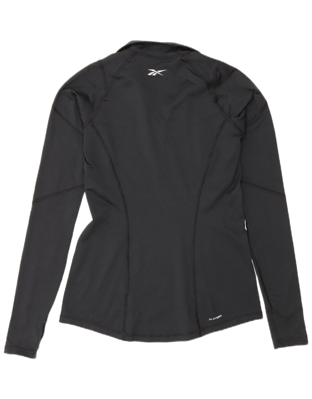 Γυναικεία φόρμα πουλόβερ με φερμουάρ Reebok Top 12 μεσαίο μαύρο πολυεστέρα