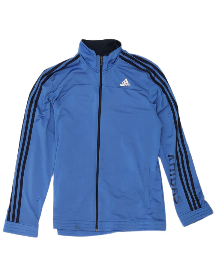 Adidas Ανδρική φόρμα φόρμας γραφικών Top Jacket UK 44/46 Large Blue Polyester