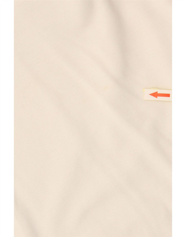 BURBERRY Γυναικείο μπλουζάκι πόλο BRIT UK 12 Βαμβακερό μεσαίο υπόλευκο