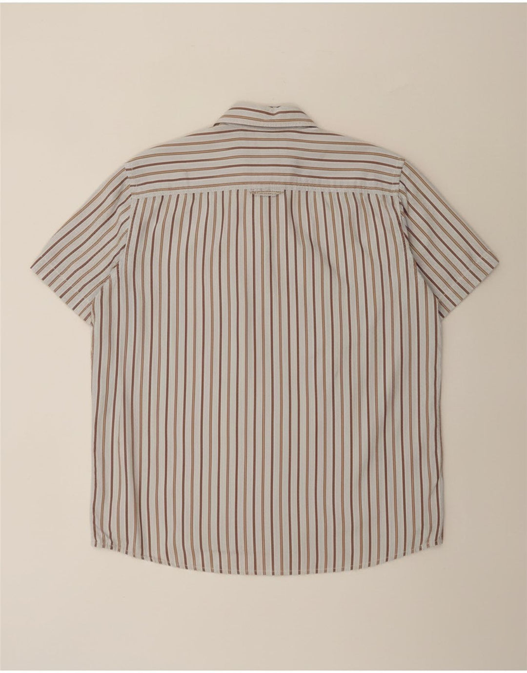 Ανδρικό κοντομάνικο πουκάμισο Camel Active XL Βαμβακερό μπλε ριγέ