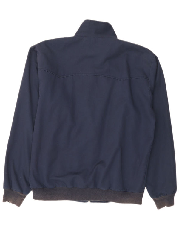 Three Stroke Ανδρικό Bomber Jacket UK 40 Large Navy Blue Cotton