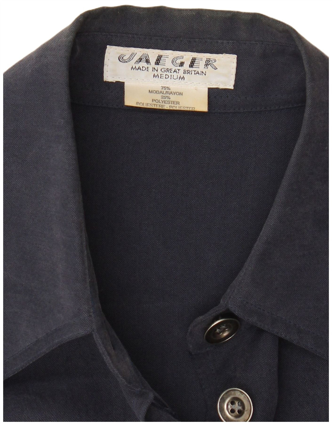 Γυναικείο παλτό Jaeger UK 14 Medium Navy Blue Modal