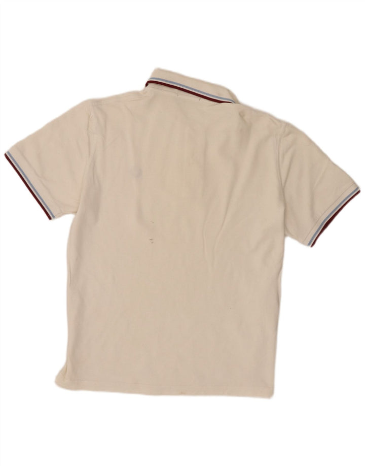Fred Perry Ανδρικό πουκάμισο Polo μεγάλο λευκό βαμβακερό