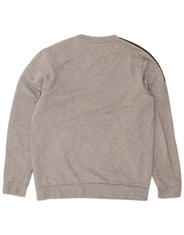 Ανδρικό φούτερ Adidas Jumper με μεγάλο γκρι βαμβακερό φούτερ