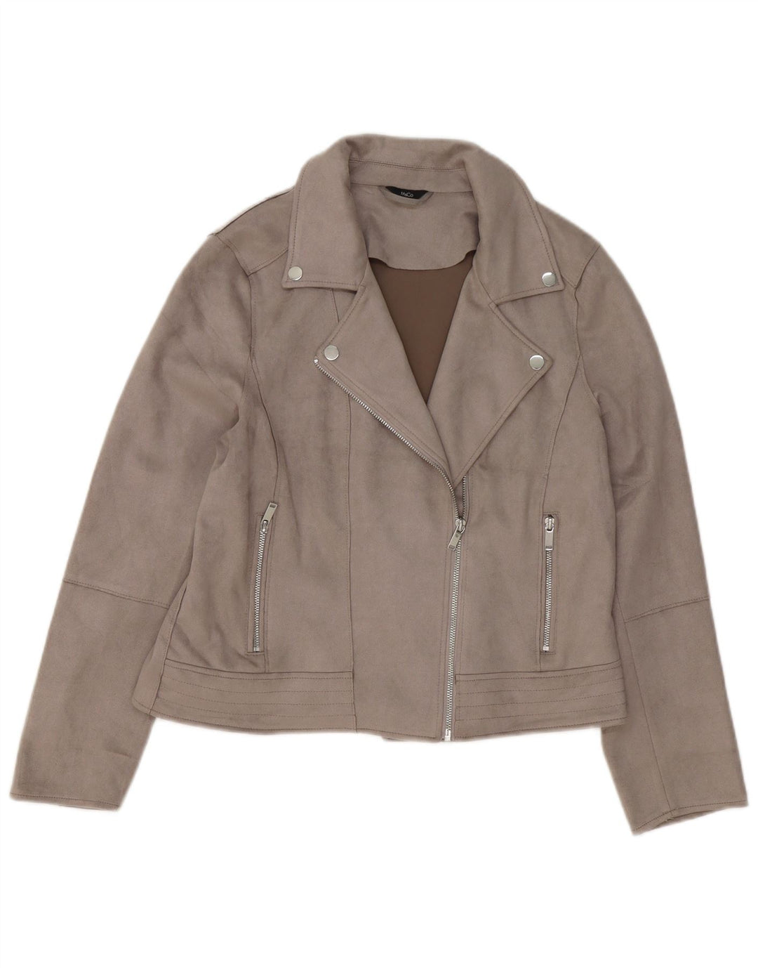 M&Co Γυναικείο Biker Jacket UK 14 Large Grey Polyester