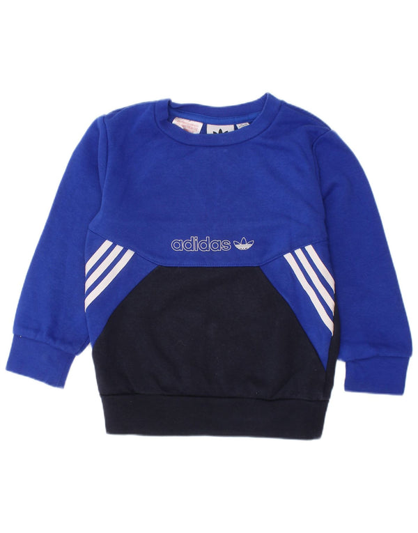 Γραφικό φούτερ ADIDAS Baby Boys Jumper 18-24 μηνών Μπλε χρώμα