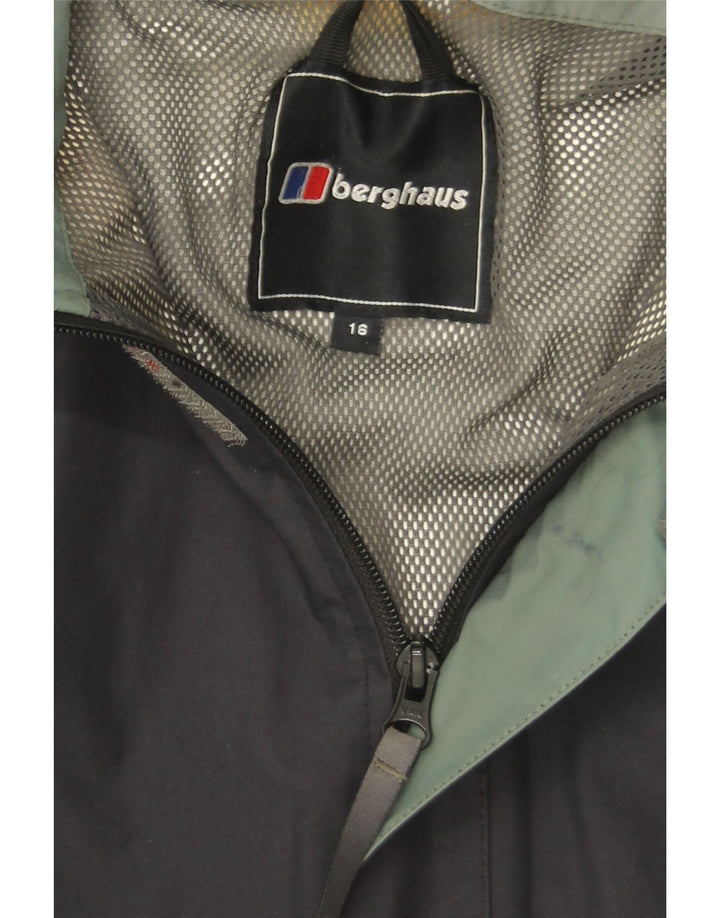 Γυναικείο μπουφάν βροχής με κουκούλα Berghaus UK 16 Large Navy Blue Polyamide