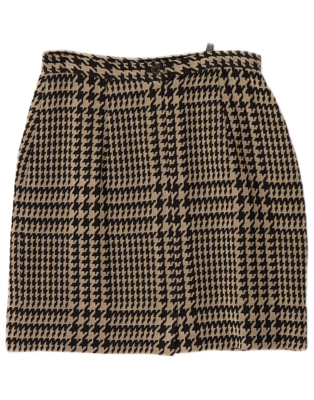 Superior γυναικεία ίσια φούστα IT 40 Small W26 Black Houndstooth Viscose