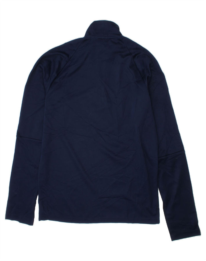 ADIDAS Mens Aeroready Zip Neck Pullover Tracksuit Top Small Navy Blue Vintage Adidas and Second-Hand Adidas from Messina Hembry 