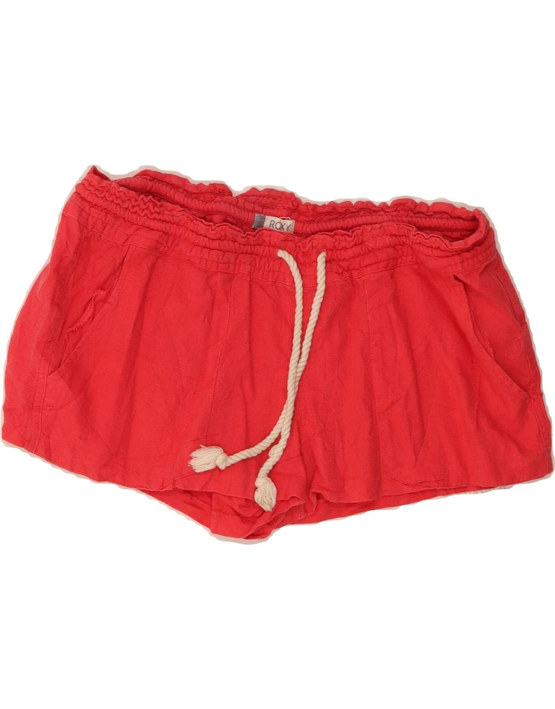 ROXY Womens Sport Shorts  Large W34 Red Flax Vintage Roxy and Second-Hand Roxy from Messina Hembry 