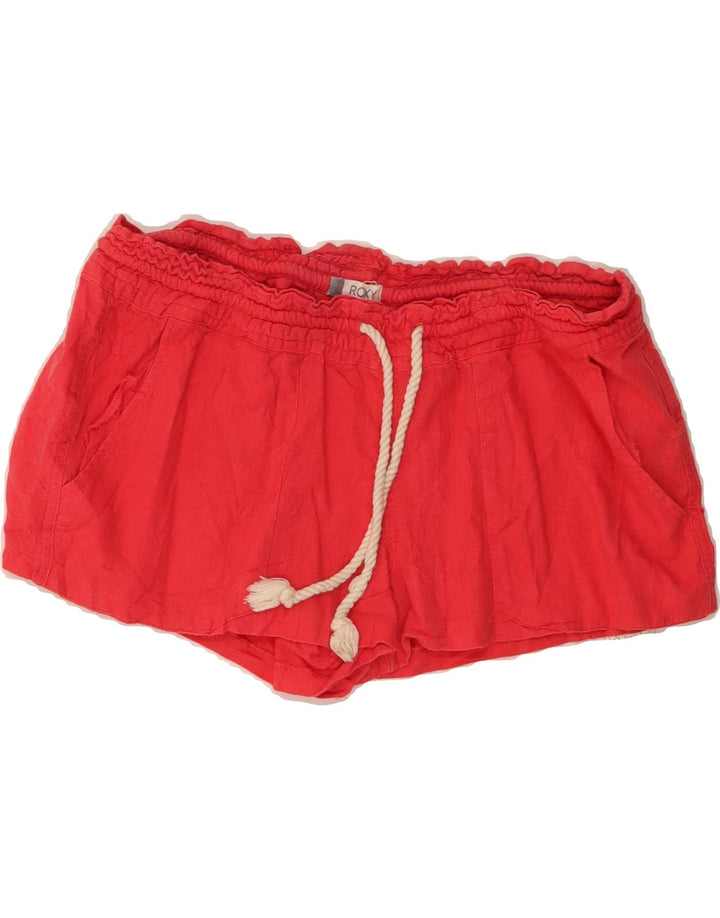 ROXY Womens Sport Shorts  Large W34 Red Flax Vintage Roxy and Second-Hand Roxy from Messina Hembry 