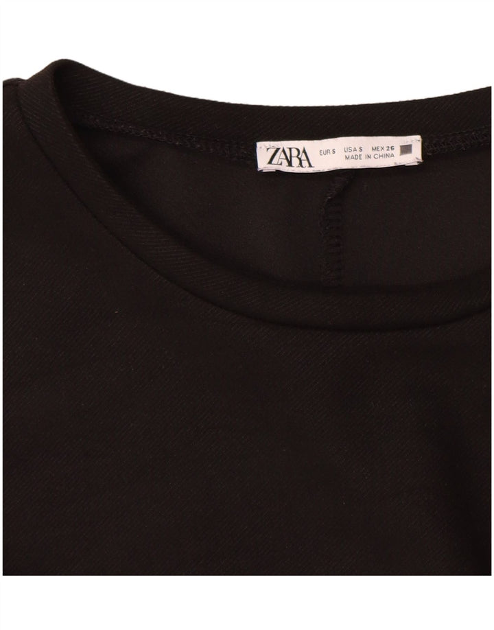 Zara Γυναικείο Φόρεμα Shift UK 10 Small Black