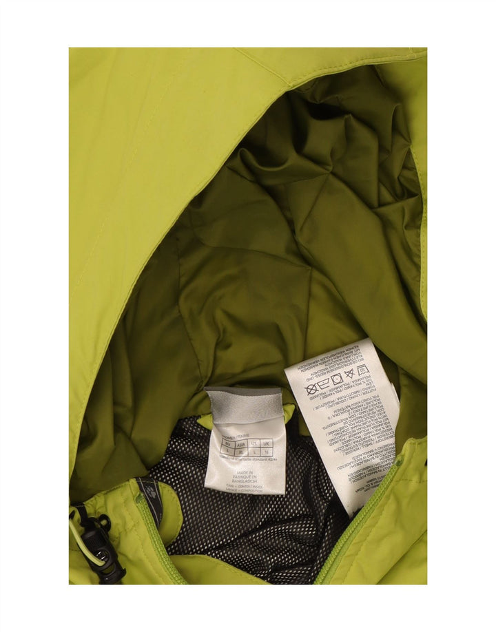 JACK WOLFSKIN Γυναικείο μπουφάν βροχής με κουκούλα UK 16 Large Green Polyamide