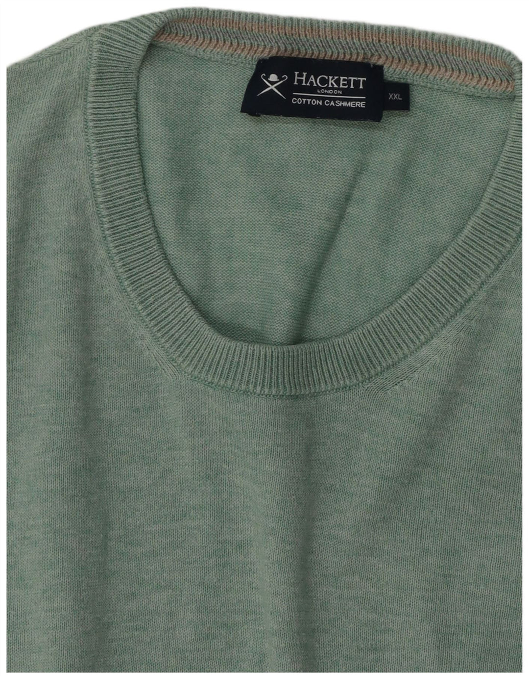 Ανδρικό πουλόβερ Hackett Crew Neck Jumper 2XL Πράσινο βαμβακερό