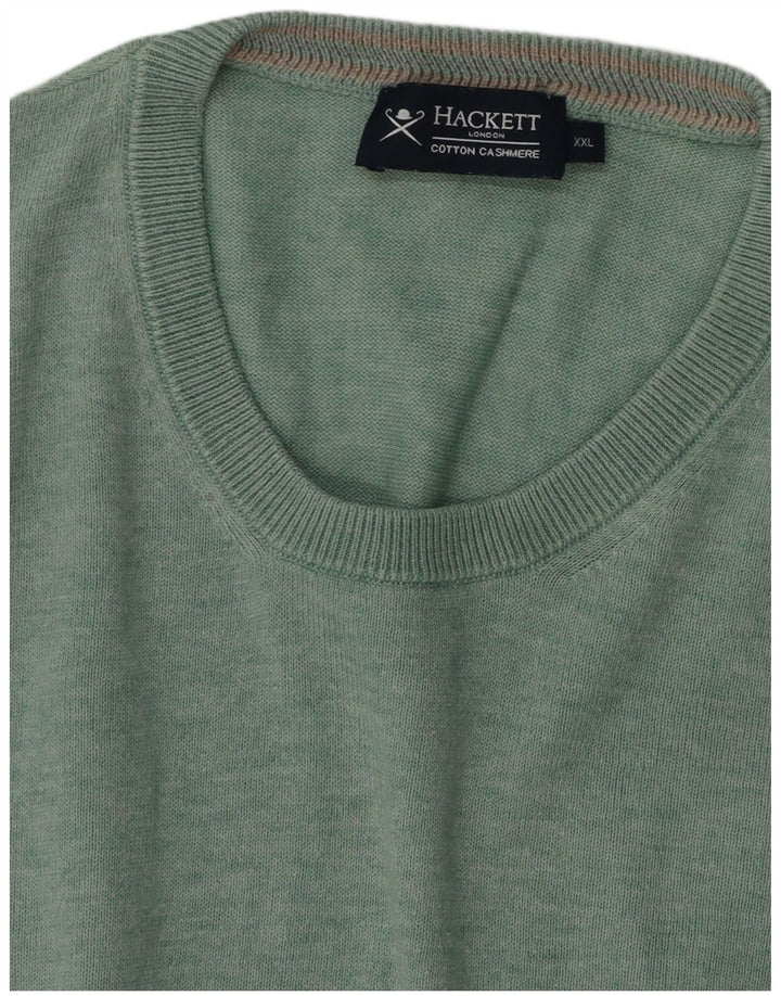 Ανδρικό πουλόβερ Hackett Crew Neck Jumper 2XL Πράσινο βαμβακερό
