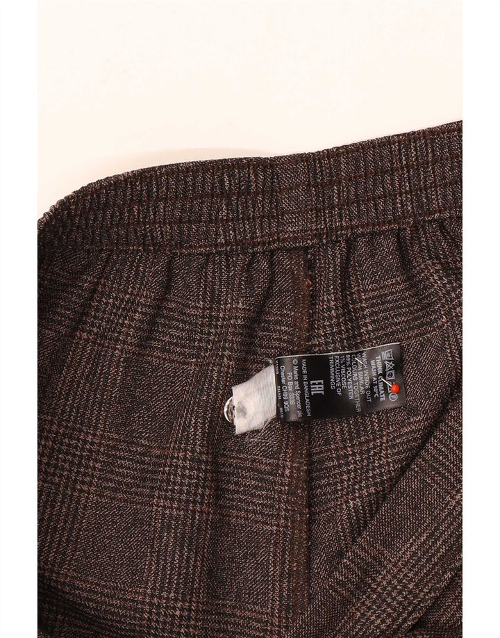 Marks & Spencer Γυναικείο Cropped Παντελόνι UK 12 Medium W28 L24 Grey